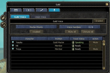Guild ses kanalı ve üye yönetimi
